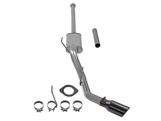 Flowmaster FlowFX Single Exhaust System with Black Tip; Side Exit (21-26 2.7L EcoBoost F-150, 21-26 3.5L EcoBoost F-150, Excluding Raptor & Tremor, 21-26 5.0L F-150, Excluding Tremor) #718115