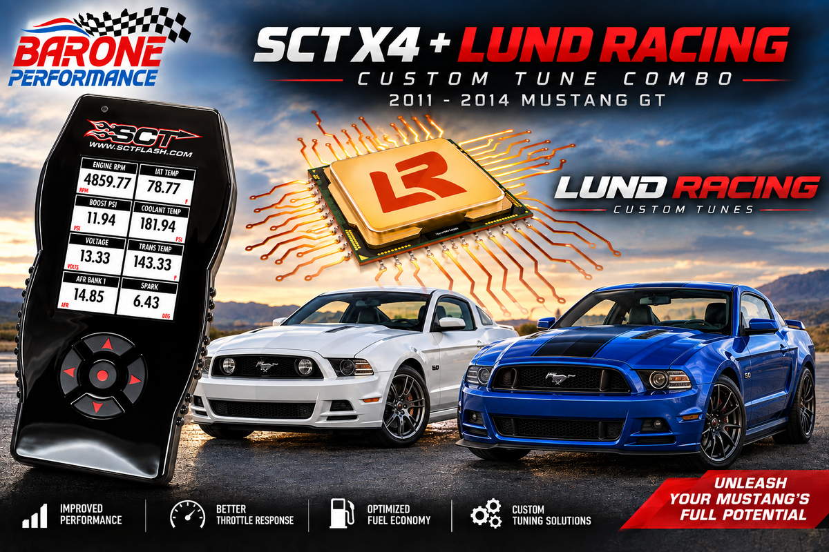 Lund Racing Custom Tune + SCT X4 Programmer Combo - 11-14 Mustang GT