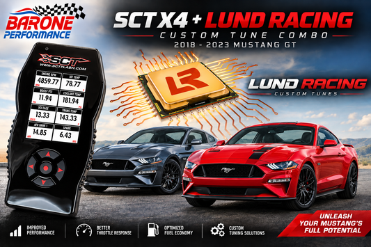 Lund Racing Custom Tune + SCT X4 Programmer Combo - 18-23 Mustang GT / Bullitt / Mach1