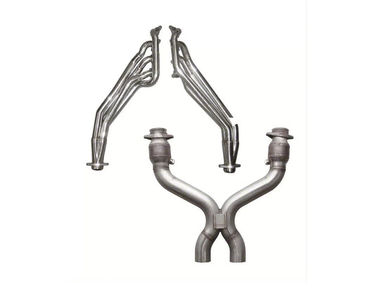 Pypes 1-5/8-Inch Long Tube Headers with Catted X-Pipe (11-14 Mustang GT) #HDR76SK-1