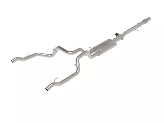 AFE Gemini XV 3-Inch Dual Exhaust System; Rear Exit (19-26 6.2L Silverado 1500 w/ Factory Dual Exhaust & 19-26 6.2L Sierra 1500 w/ Factory Dual Exhaust) #49-34140