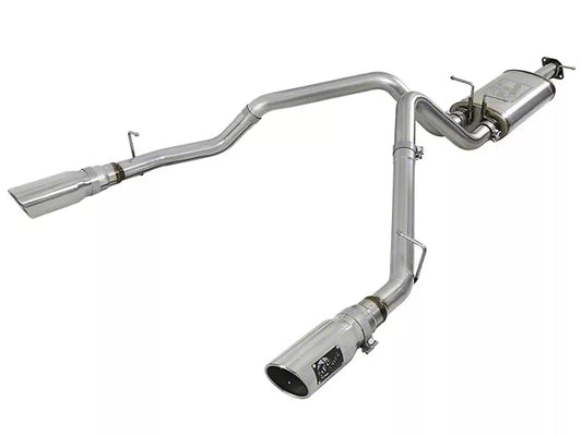 AFE MACH Force-XP 3-Inch Dual Exhaust System with Polished Tips; Rear Exit (19-24 5.7L RAM 1500) #49-42059-P