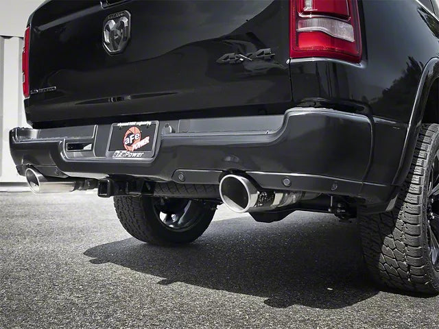 AFE MACH Force-XP 3-Inch Dual Exhaust System with Polished Tips; Rear Exit (19-24 5.7L RAM 1500) #49-42059-P