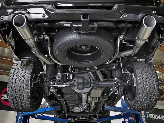 AFE MACH Force-XP 3-Inch Dual Exhaust System with Polished Tips; Rear Exit (19-24 5.7L RAM 1500) #49-42059-P