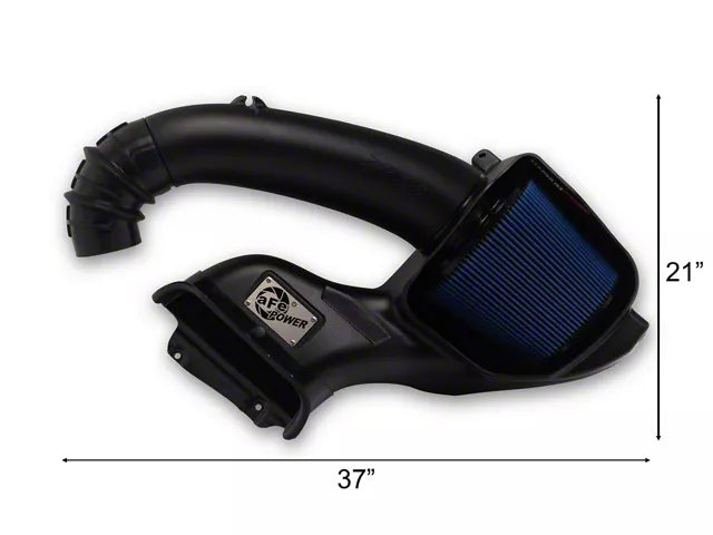 AFE Momentum GT Cold Air Intake with Pro 5R Oiled Filter; Black (21-26 5.0L F-150) #54-13064R