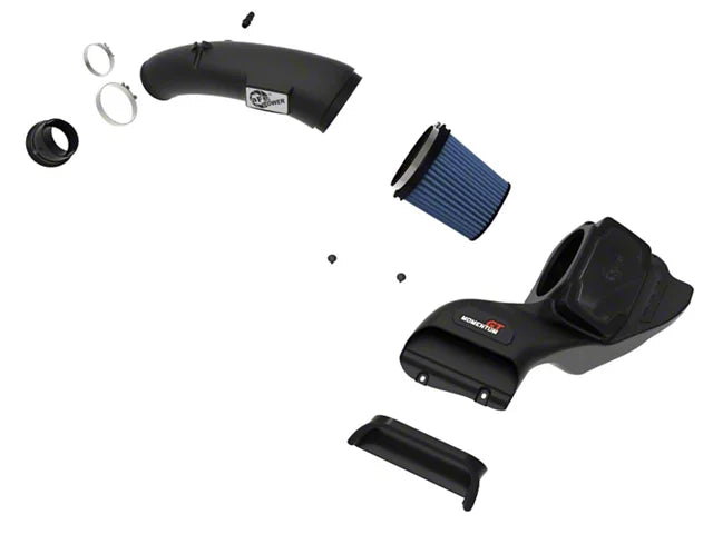 AFE Momentum GT Cold Air Intake with Pro 5R Oiled Filter; Black (21-26 5.0L F-150) #50-70074R