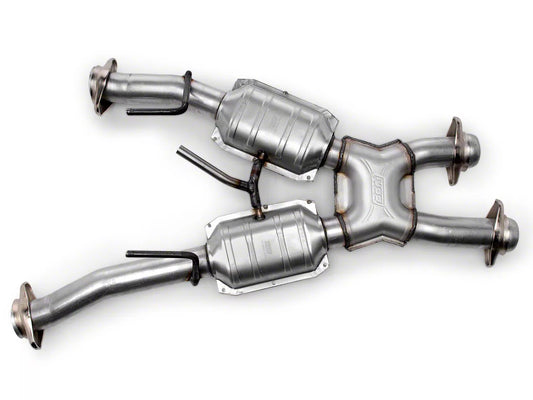 BBK Catted X-Pipe (79-93 5.0L Mustang w/ Long Tube Headers & Automatic Transmission) #1810