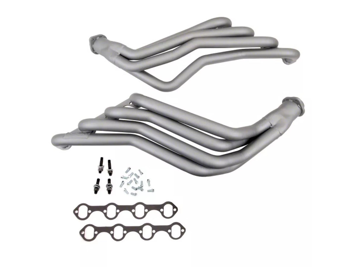 BBK 1-3/4-Inch Long Tube Headers; Titanium Ceramic (79-93 5.0L Mustang w/ Manual Transmission) #1594
