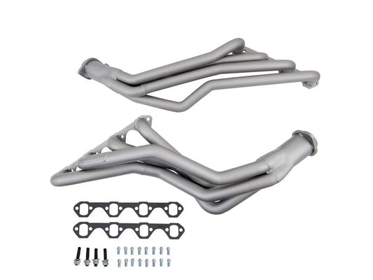 BBK 1-5/8-Inch Long Tube Headers; Titanium Ceramic (79-93 5.0 Mustang w/ AOD-E Automatic Transmission) #1531