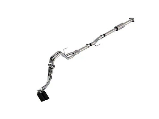 Borla ATAK Dual Exhaust System with Black Chrome Tips; Same Side Exit (21-26 3.5L EcoBoost F-150 w/o Factory Dual Exhaust & 21-26 2.7L EcoBoost F-150 w/o Factory Dual Exhaust) #140872BC