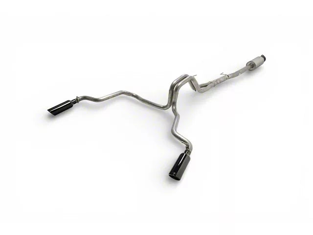 Borla ATAK Cat-Back Dual Exhaust System with Black Chrome Tips; Rear Exit (21-26 5.0L F-150 w/o Factory Dual Exhaust) #140867BC