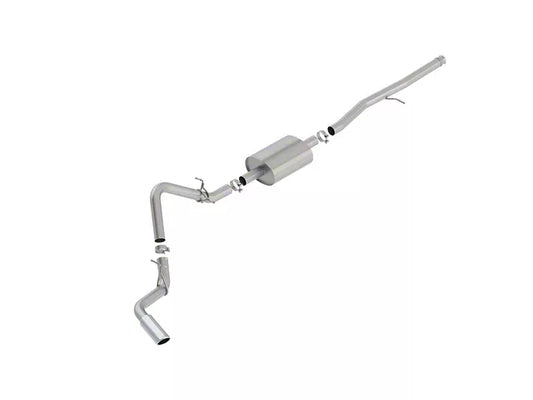 Borla S-Type Single Exhaust System with Chrome Tip; Side Exit (19-26 5.3L Silverado 1500 & 19-26 5.3L Sierra 1500) #140794