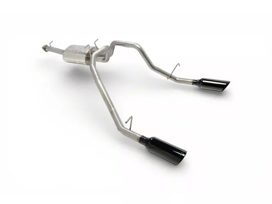 Borla ATAK Dual Exhaust System with Black Chrome Tips; Rear Exit (19-26 5.7L RAM 1500) #140753BC