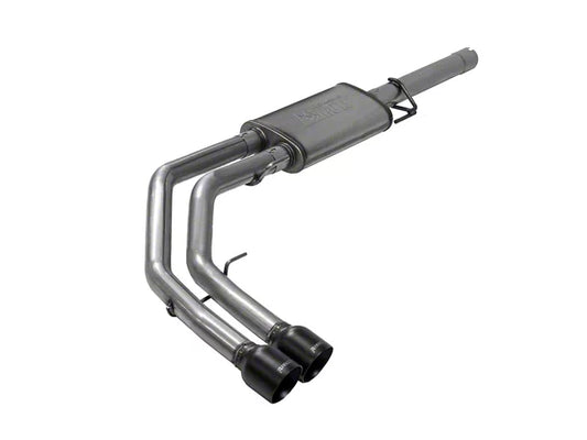Flowmaster FlowFX Dual Exhaust System with Black Tips; Middle Side Exit (09-18 5.7L RAM 1500) #717993
