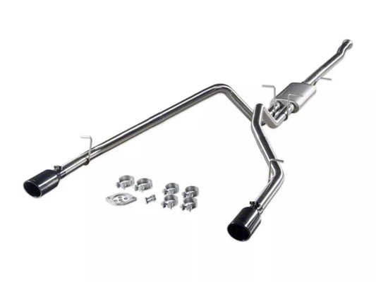 Flowmaster Signature Series Dual Exhaust System with Black Chrome Tips; Rear Exit (19-26 5.7L RAM 1500 w/ Factory Dual Exhaust) #737889