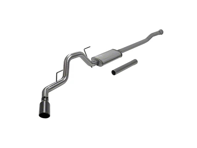 Flowmaster FlowFX Single Exhaust System with Black Tip; Side Exit (21-26 2.7L EcoBoost F-150, 21-26 3.5L EcoBoost F-150, Excluding Raptor & Tremor, 21-26 5.0L F-150, Excluding Tremor) #718115