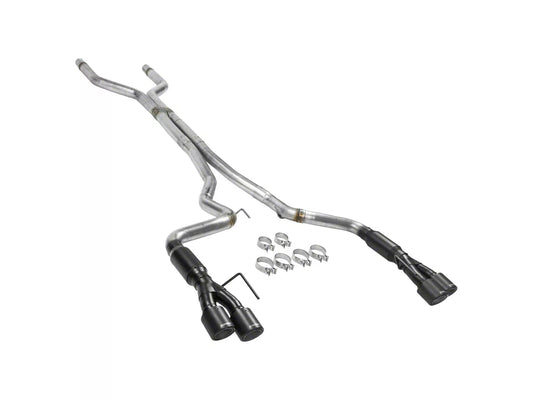 Flowmaster Outlaw Cat-Back Exhaust System with Black Tips (18-23 Mustang GT w/o Active Exhaust) #817808
