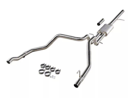 Flowmaster Signature Series Dual Exhaust System; Rear Exit (19-26 5.3L Silverado 1500 w/ Factory Dual Exhaust & 19-26 5.3L Sierra 1500 w/ Factory Dual Exhaust) #737894