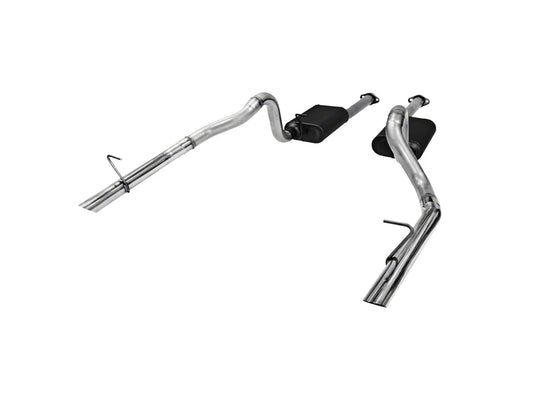 Flowmaster American Thunder Cat-Back Exhaust System; Stainless Steel (1986 GT; 87-93 Mustang LX) #817213