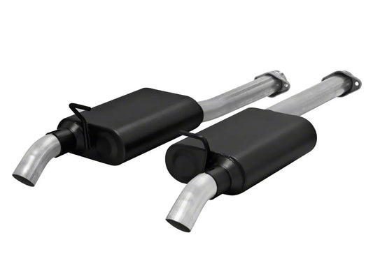 Flowmaster American Thunder Dual Dump Cat-Back Exhaust System; Stainless Steel (86-98 Mustang GT, Cobra) #817574