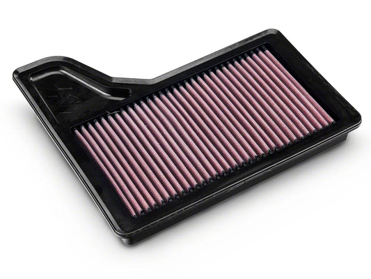 K&N Drop-In Replacement Air Filter (15-23 Mustang GT, EcoBoost, V6) #33-5029