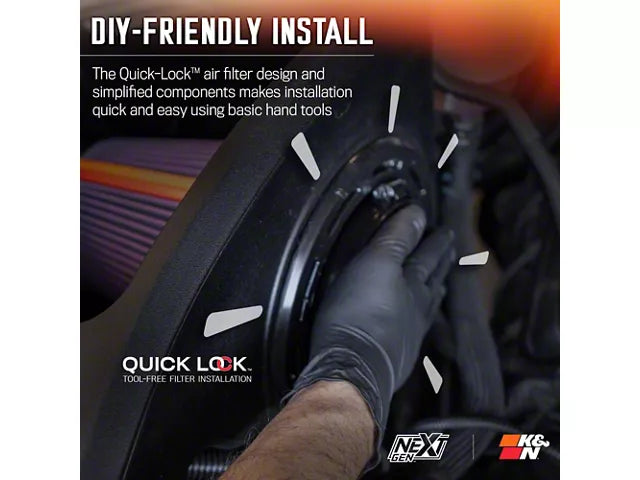 K&N Series 50 NextGen Cold Air Intake with High-Flow Oiled Air Filter (21-26 5.0L F-150) #50-2591
