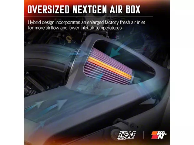 K&N Series 50 NextGen Cold Air Intake with High-Flow Oiled Air Filter (21-26 5.0L F-150) #50-2591