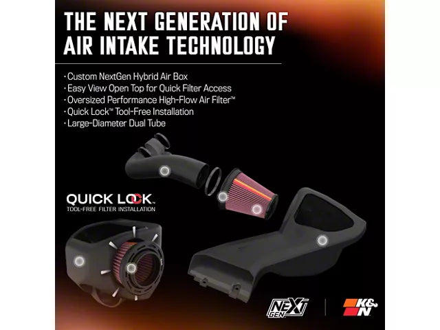 K&N Series 50 NextGen Cold Air Intake with High-Flow Oiled Air Filter (21-26 5.0L F-150) #50-2591