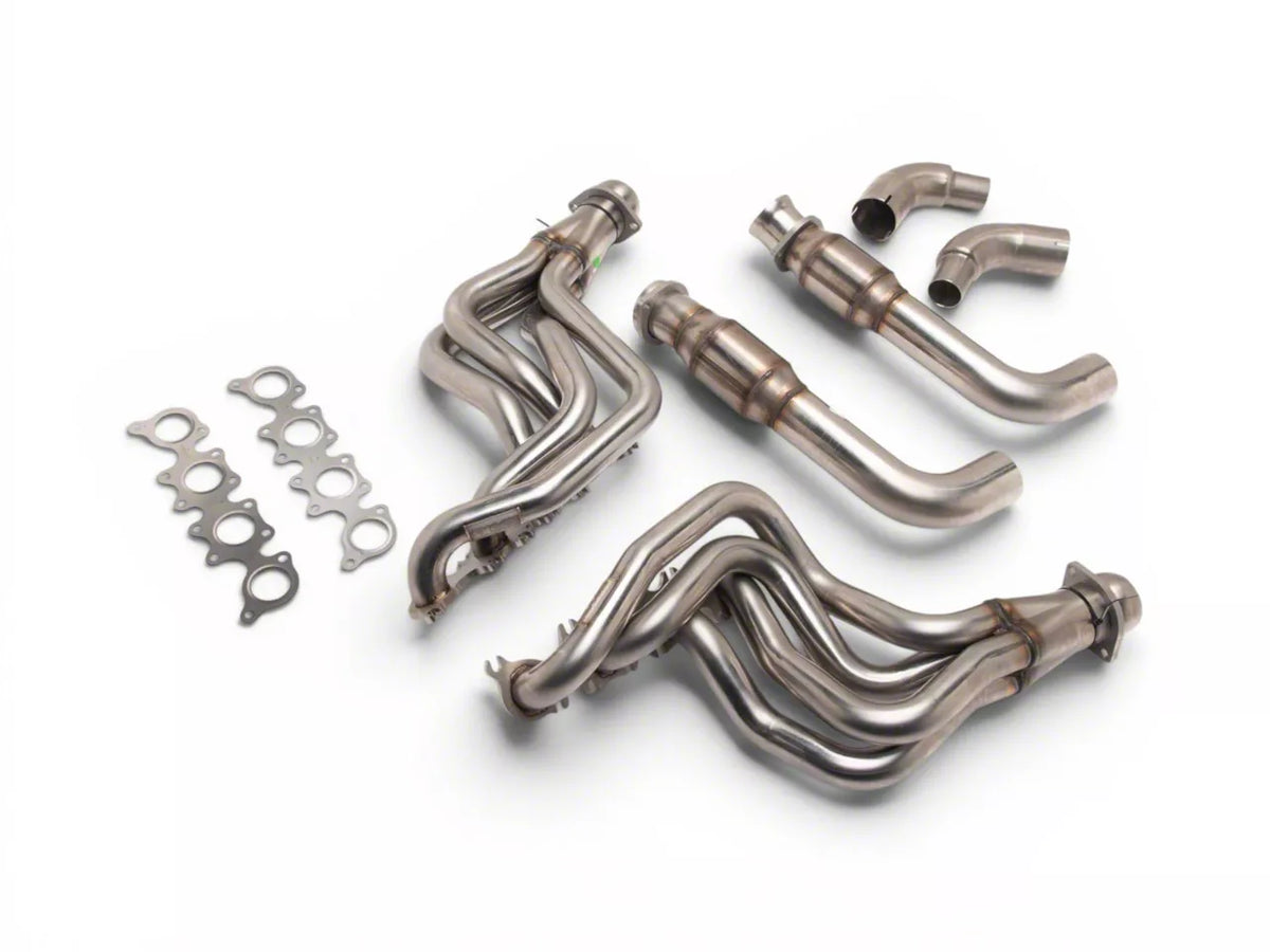 Kooks 1-7/8-Inch Long Tube Headers with GREEN Catted OEM Connections (15-26 Mustang GT, Dark Horse) #1151H432