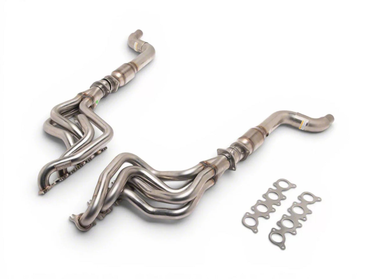 Kooks 1-7/8-Inch Long Tube Headers with GREEN Catted OEM Connections (15-26 Mustang GT, Dark Horse) #1151H432