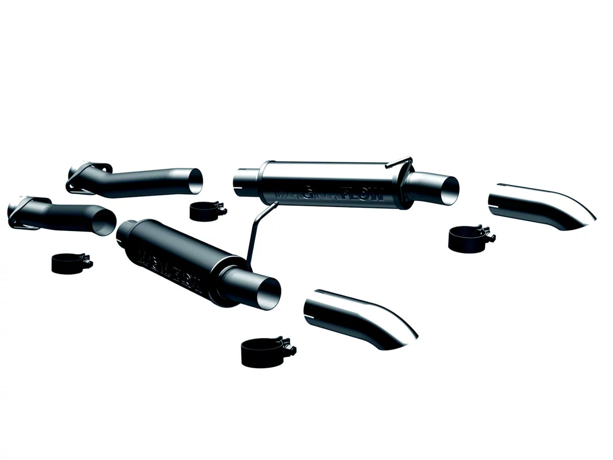 Magnaflow Competition Series Dual Dump Cat-Back Exhaust System with Polished Tips (86-04 V8 Mustang) #17118