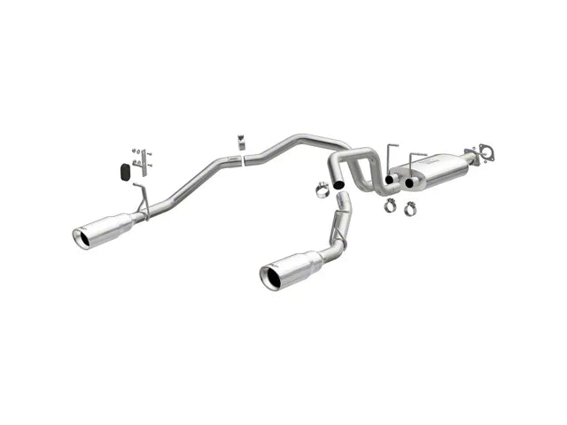 Magnaflow Street Series Dual Exhaust System with Polished Tips; Rear Exit (19-26 3.6L RAM 1500) #19498