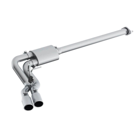 MBRP Armor Lite Race Profile Dual Exhaust System with Polished Tips; Middle Side Exit, Ford F-150 (15 to 20 F-150s equipped with the 2.7L EcoBoost, 15-20 3.5L EcoBoost Excluding Raptor; 19-20 Limited and 15-20 5.0L) #S5260AL