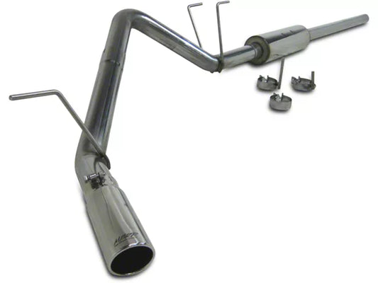 MBRP Armor Plus Tour Profile Single Exhaust System with Polished Tip; Side Exit (09-18 5.7L RAM 1500) #S5142409