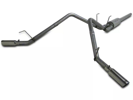 MBRP Armor Lite Street Profile Dual Exhaust System with Polished Tips; Side Exit (09-18 5.7L RAM 1500) #S5144AL
