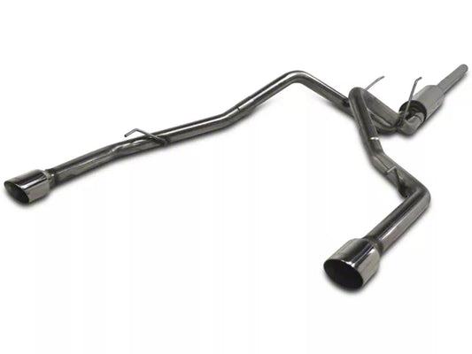 MBRP Armor Plus Street Profile Dual Exhaust System with Polished Tips; Rear Exit (09-18 5.7L RAM 1500 w/ Factory Dual Exhaust) #S5146409