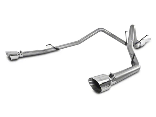 MBRP Armor Lite Street Profile Dual Exhaust System with Polished Tips; Rear Exit (09-18 5.7L RAM 1500 w/ Factory Dual Exhaust) #S5146AL