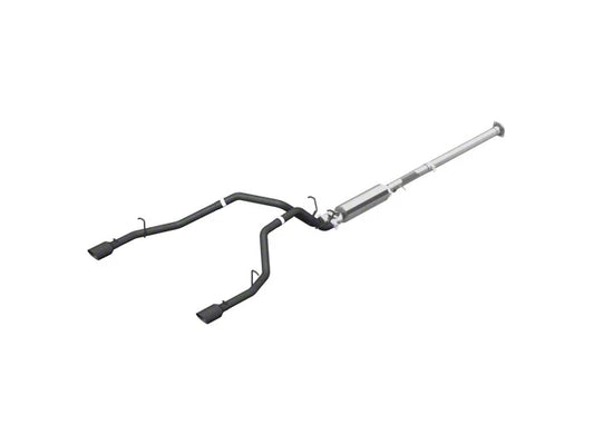 Borla S-Type Dual Exhaust System with Black Chrome Tips; Rear Exit (19-26 5.7L RAM 1500) #140752BC