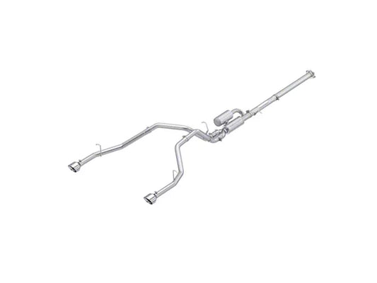 MBRP Armor Pro Street Profile Dual Exhaust System with Polished Tips; Rear Exit (25-26 3.0L RAM 1500, Excluding Limited & RHO) #S5156304