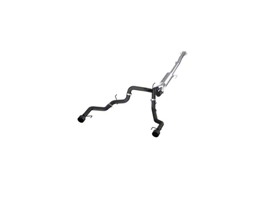 MBRP Armor BLK Street Profile Dual Exhaust System; Rear Exit (21-26 3.5L EcoBoost F-150 w/ Factory Dual Exhaust, Excluding Raptor & 22-26 5.0L F-150 w/ Factory Dual Exhaust) #S5268BLK