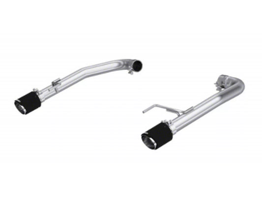 MBRP Armor Pro Race Profile Muffler-Delete Axle-Back Exhaust with Carbon Fiber Tips (15-17 Mustang GT) #S72763CF