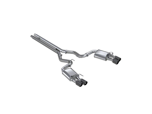 MBRP Armor Pro Active Profile Cat-Back Exhaust with Carbon Fiber Tips (18-23 Mustang GT w/ Active Exhaust) #S72093CF