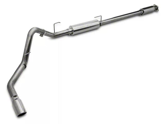 MBRP Armor Plus Street Profile Single Exhaust System with Polished Tip; Side Exit, Ford F-150 #S5256409