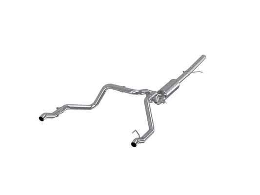 MBRP Armor Plus Street Profile Dual Exhaust System; Rear Exit (19-26 5.3L Sierra 1500 w/ Factory Dual Exhaust & 19-26 5.3L Silverado 1500 w/ Factory Dual Exhaust) #S5085409