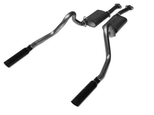 Pypes Violator Cat-Back Exhaust System with Black Tips (86 Mustang GT; 86-93 Mustang LX; 94-97 Mustang GT) #SFM16VB